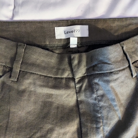 Size 31 Level 99 Linen Blend Slacks - Picture 2 of 3